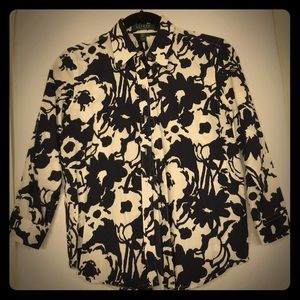 Ralph Lauren Printed 3/4 button down